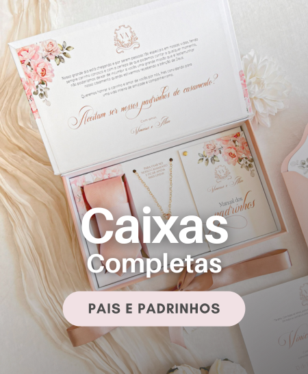 Caixa para padrinhos