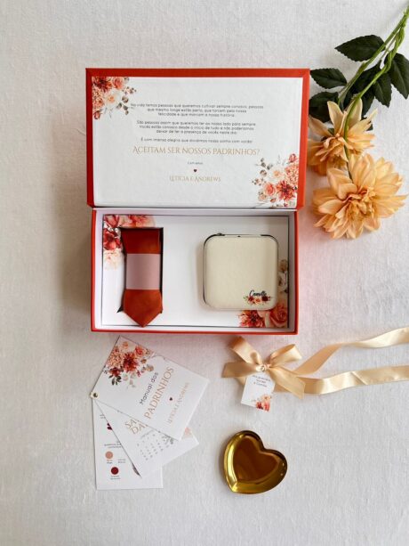 Caixa CASAL 25X15x8 (Cartonagem) COLORIDA -Gravata - Porta Joia COD. 9191