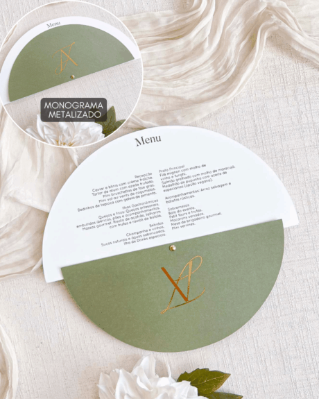 Menu Luxo - Orgânico - Metalizado COD. 250